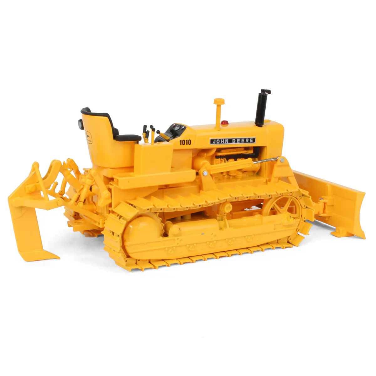 John Deere 1010 Crawler w/ Front Blade, Rear Ripper & Die-cast Tracks (Prestige Collection) Diecast 1:16 Scale Model - ERTL 45858 - Image 3