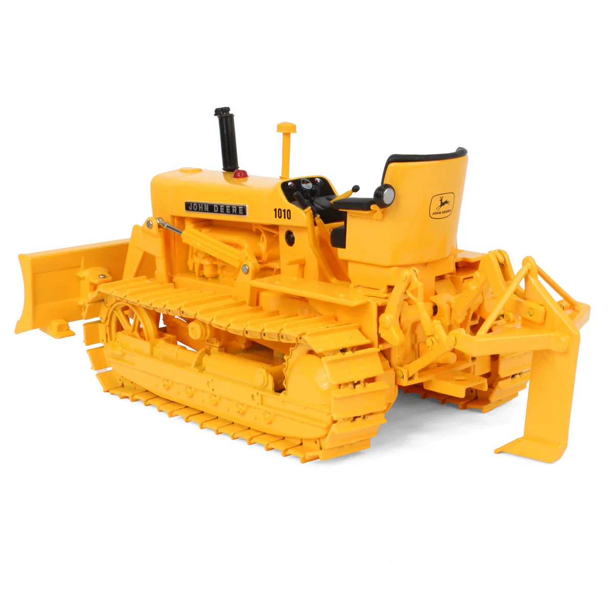 John Deere 1010 Crawler w/ Front Blade, Rear Ripper & Die-cast Tracks (Prestige Collection) Diecast 1:16 Scale Model - ERTL 45858 - Image 4