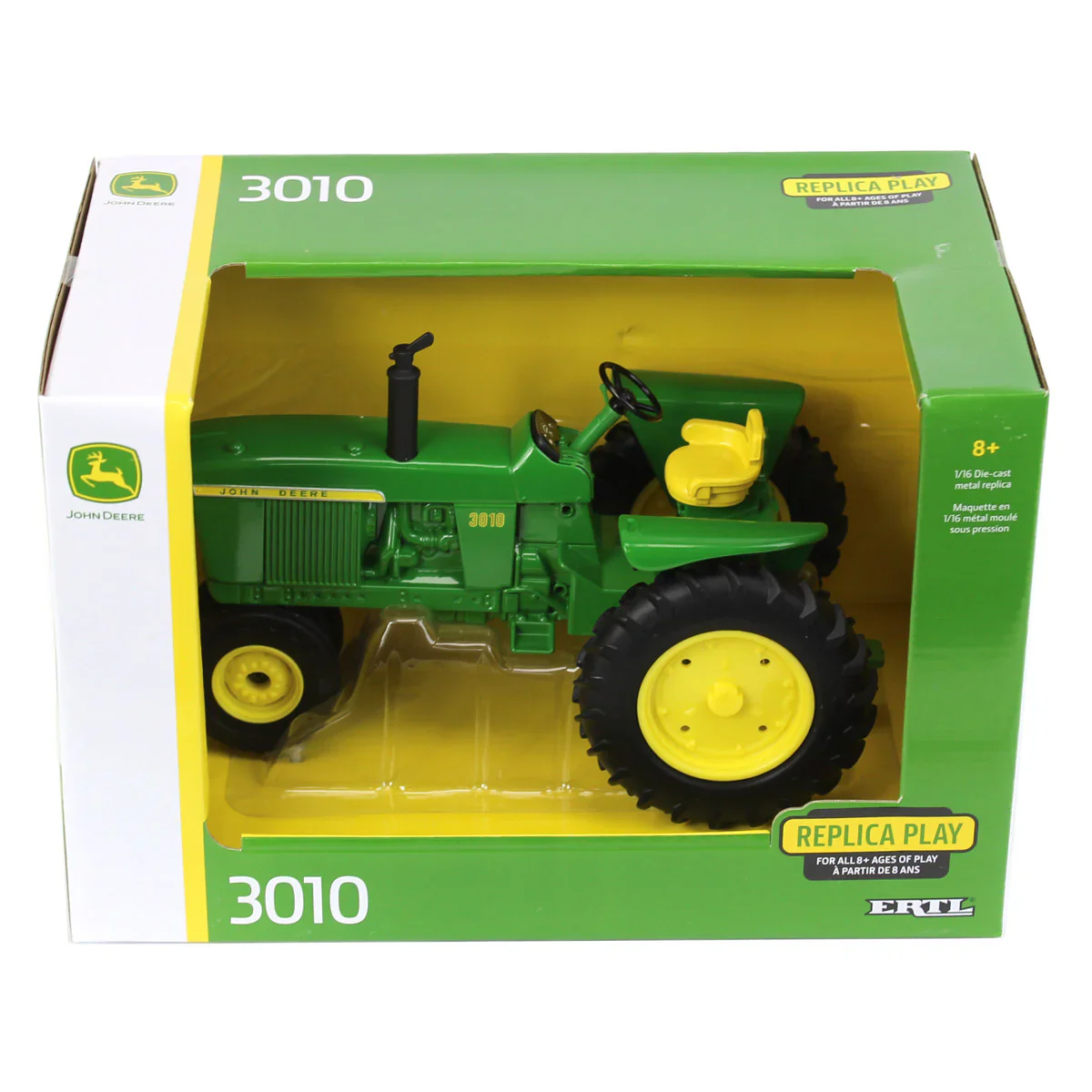 John Deere 3010 Gas Narrow Front Tractor w/ Rear Fenders Diecast 1:16 Scale Model - ERTL 45817 - Image 5