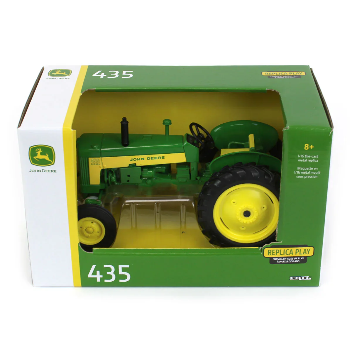 John Deere 435 Wide Front Tractor Diecast 1:16 Scale Model - ERTL 45732 - Image 5