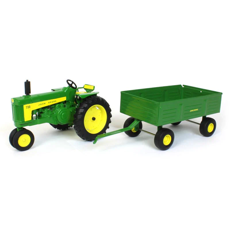 John Deere 730 w/ Barge Wagon Diecast 1:16 Scale Model - ERTL 45686 - Image 3