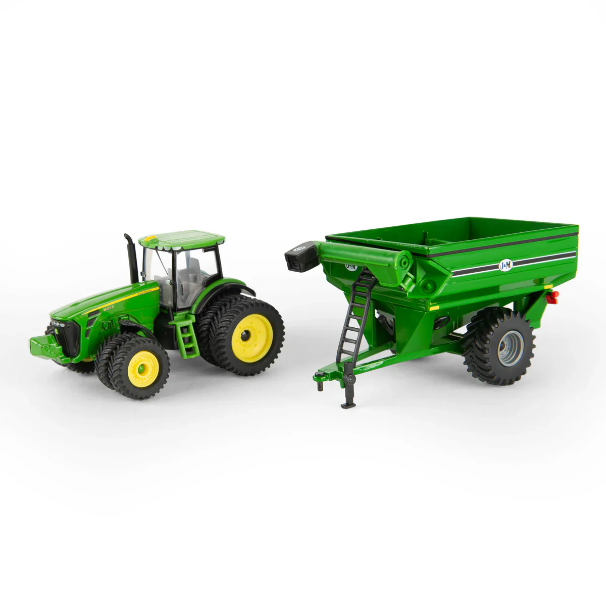 John Deere 8320R w/ Duals & J&M Grain Cart Diecast 1:64 Scale Model - ERTL 45236 - Image 3