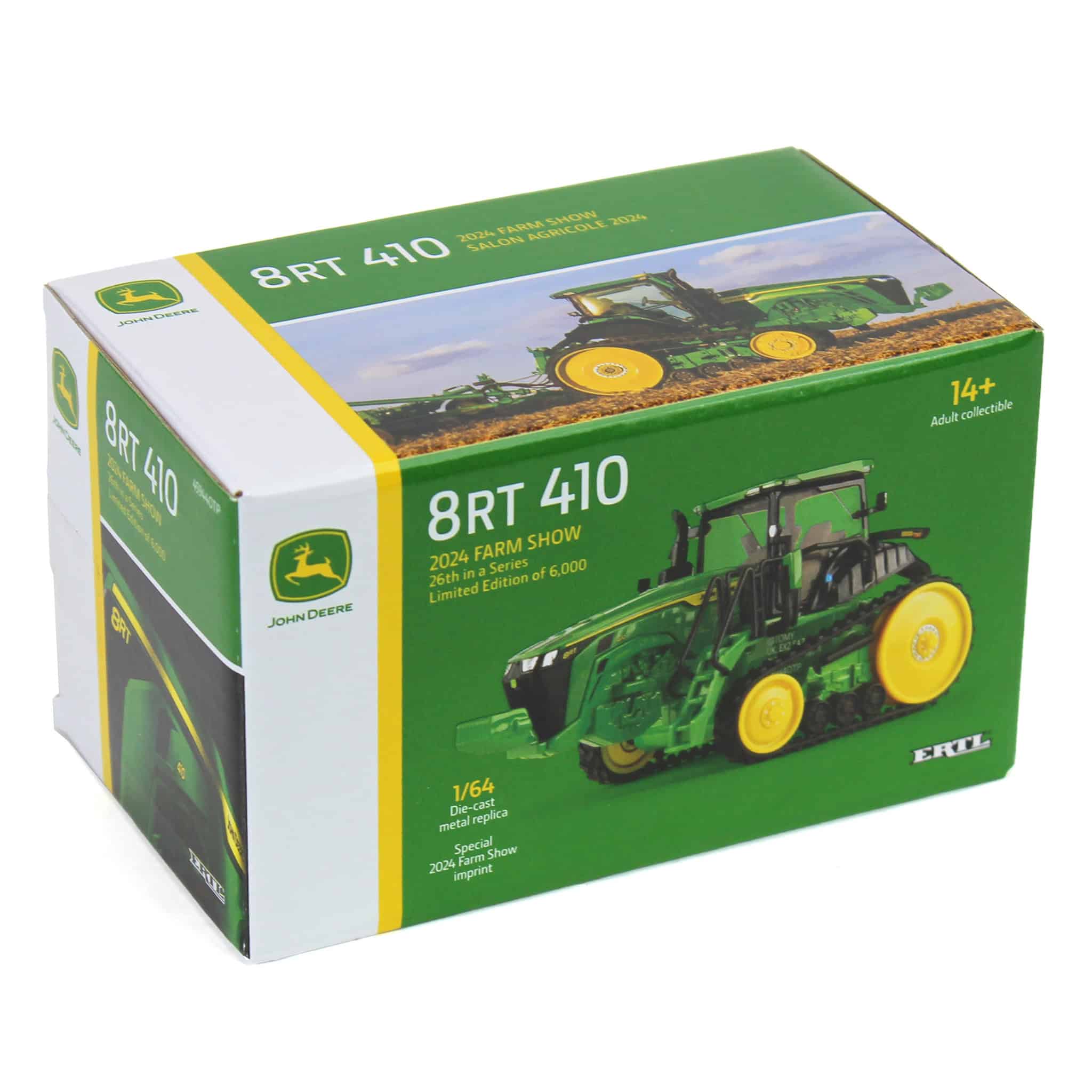 John Deere 8RT 410 Tractor (2024 Farm Show) Diecast 1:64 Scale Model - ERTL 45944 - Image 6