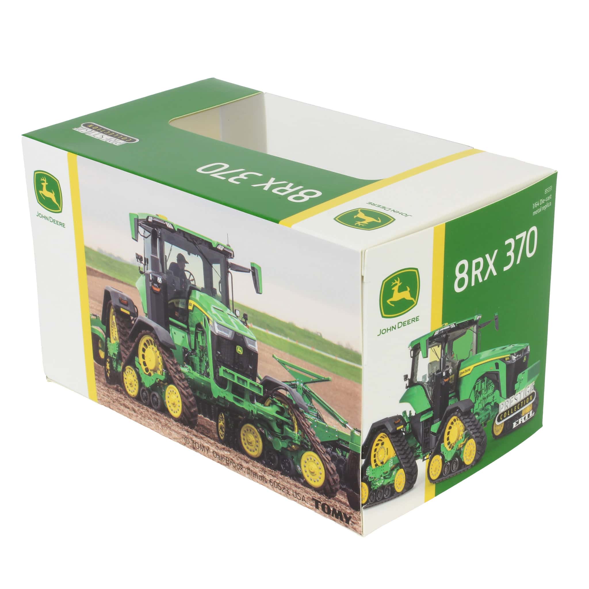 John Deere 8RX 370 Tracked Tractor (Prestige Collection) Diecast 1:64 Scale Model - ERTL 85031 - Image 7
