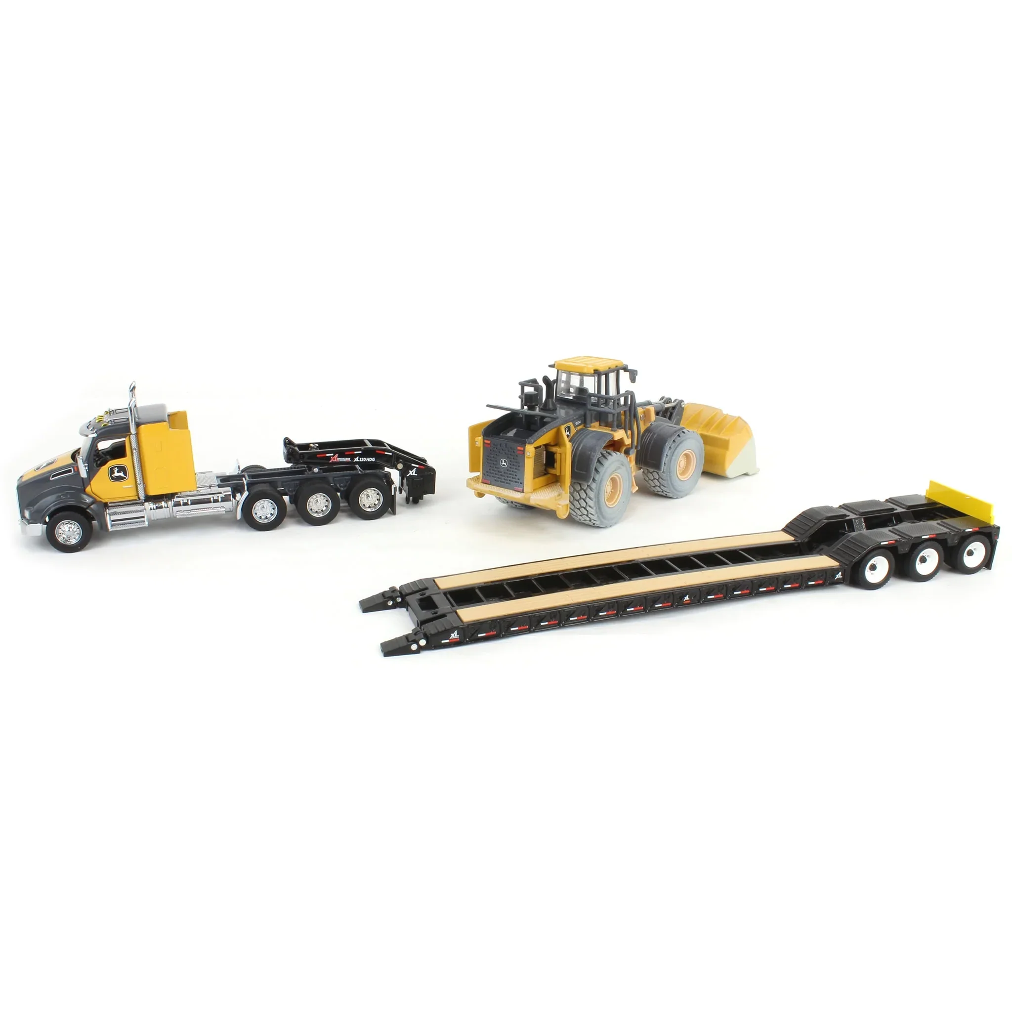 John Deere 904 P-Tier Wheel Loader w/ Kenworth T880 Semi & Trailer (Prestige Collection) Diecast 1:50 Scale Model - ERTL 45969 - Image 2