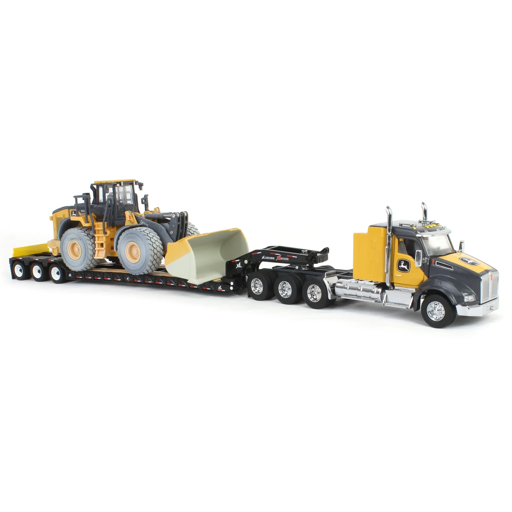 John Deere 904 P-Tier Wheel Loader w/ Kenworth T880 Semi & Trailer (Prestige Collection) Diecast 1:50 Scale Model - ERTL 45969 - Image 5