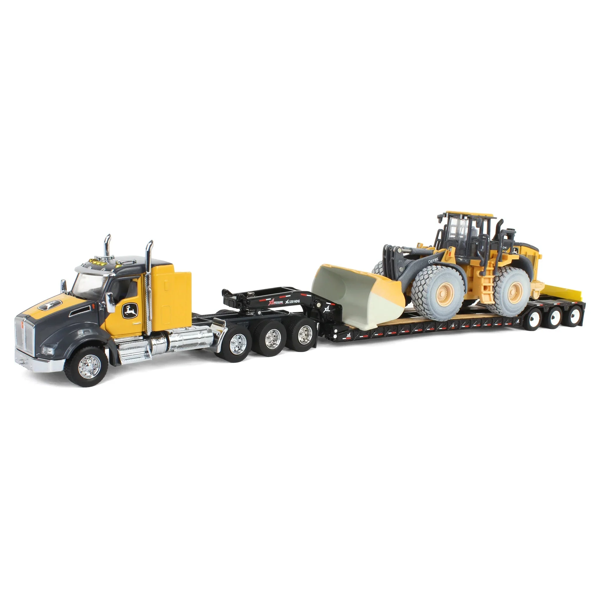 John Deere 904 P-Tier Wheel Loader w/ Kenworth T880 Semi & Trailer (Prestige Collection) Diecast 1:50 Scale Model - ERTL 45969 - Image 6
