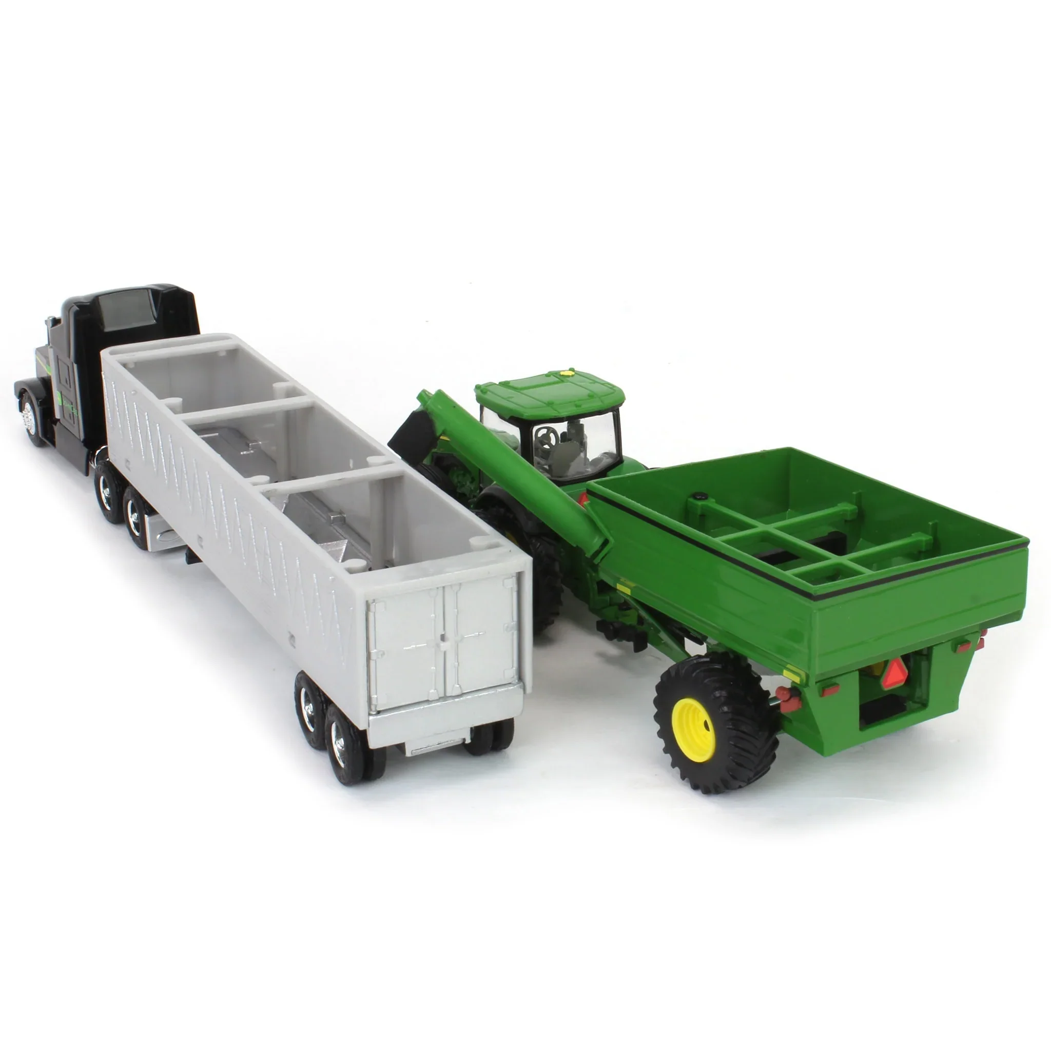 John Deere Harvesting Set w/ 8R 370 Tractor, Grain Cart, X9 1100 Combine & Grain Semi Diecast 1:64 Scale Models - ERTL 45955 - Image 13