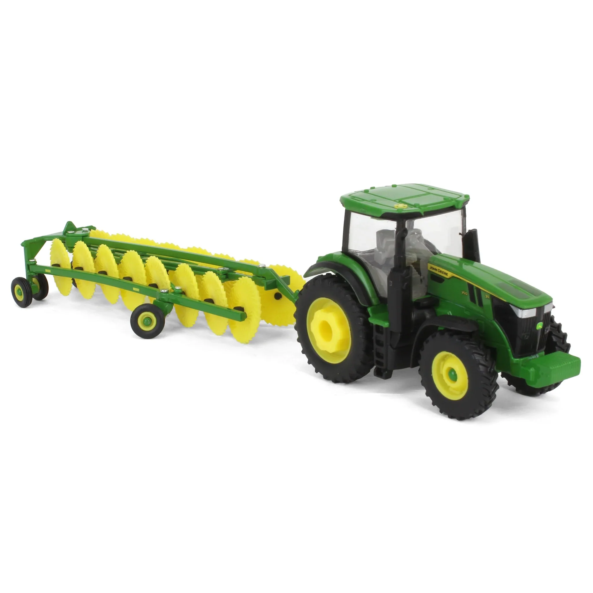 John Deere Haying Set w/ Windrower, Tractor, Hay Rake, Baler & 6 Bales Diecast 1:64 Scale Model - ERTL 45931 - Image 4
