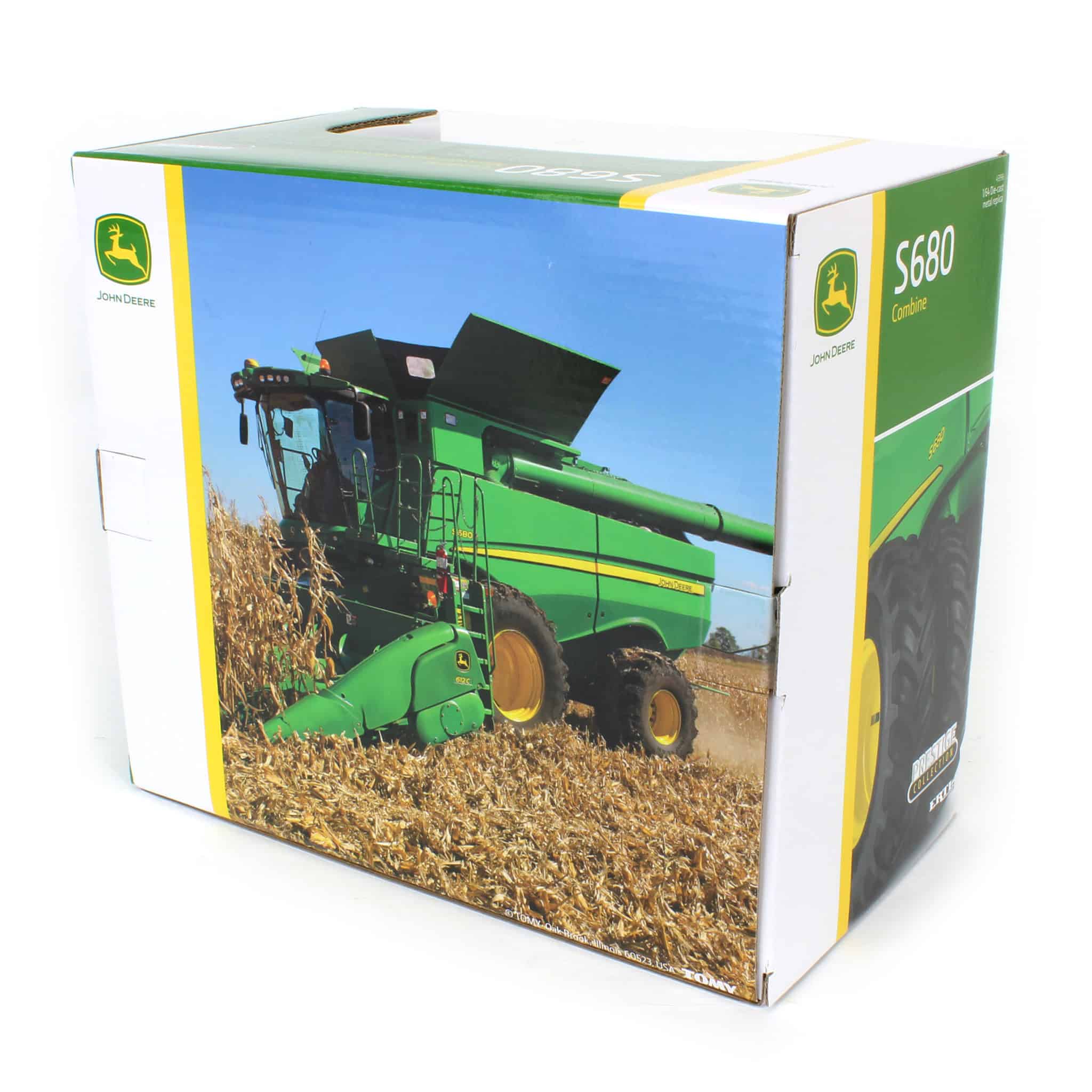 John Deere S680 Combine w/ Corn Head & Grain Head (Prestige Collection) Diecast 1:64 Scale Model - ERTL 45996 - Image 5