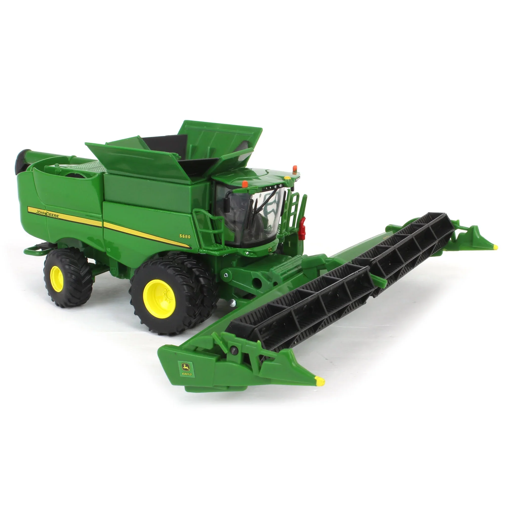 John Deere S680 Combine w/ Corn Head & Grain Head (Prestige Collection) Diecast 1:64 Scale Model - ERTL 45996 - Image 7