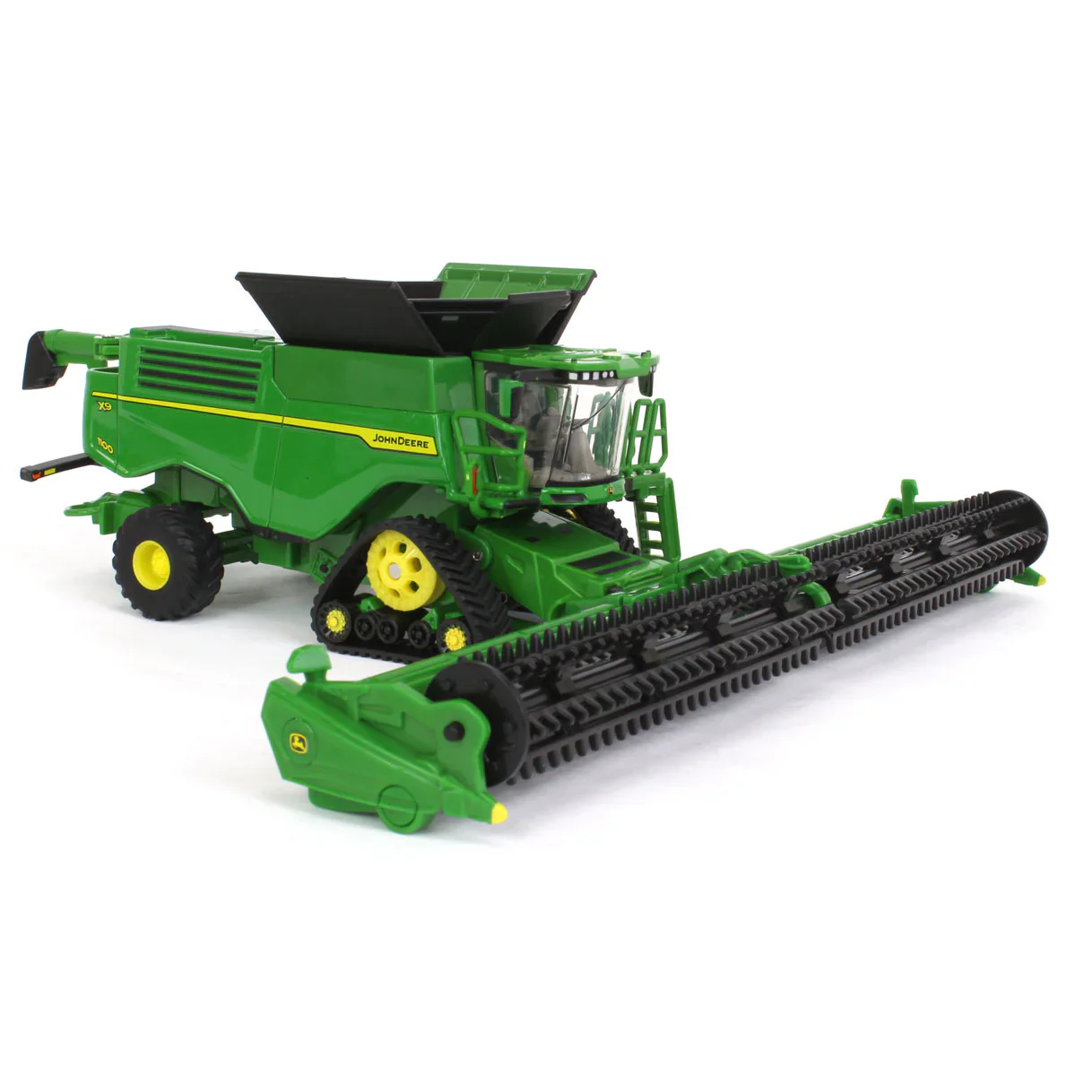 John Deere X9 1100 Combine w/ Front Tracks and Draper & Corn Heads (Prestige Collection) Diecast 1:64 Scale Model - ERTL 45747 - Image 5