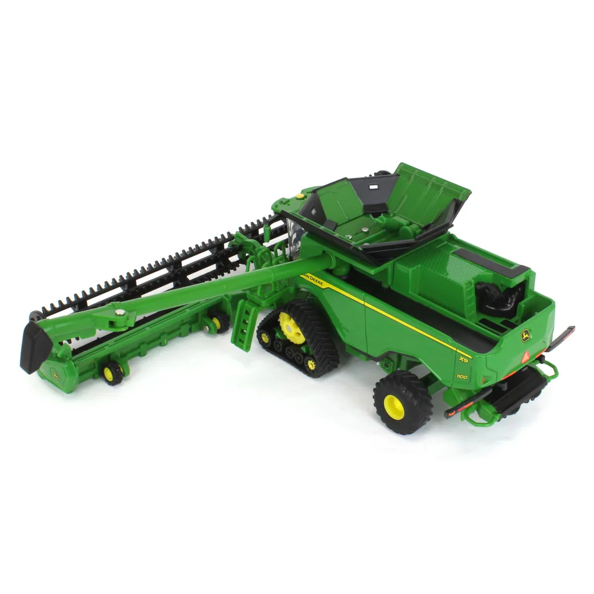 John Deere X9 1100 Combine w/ Front Tracks and Draper & Corn Heads (Prestige Collection) Diecast 1:64 Scale Model - ERTL 45747 - Image 7