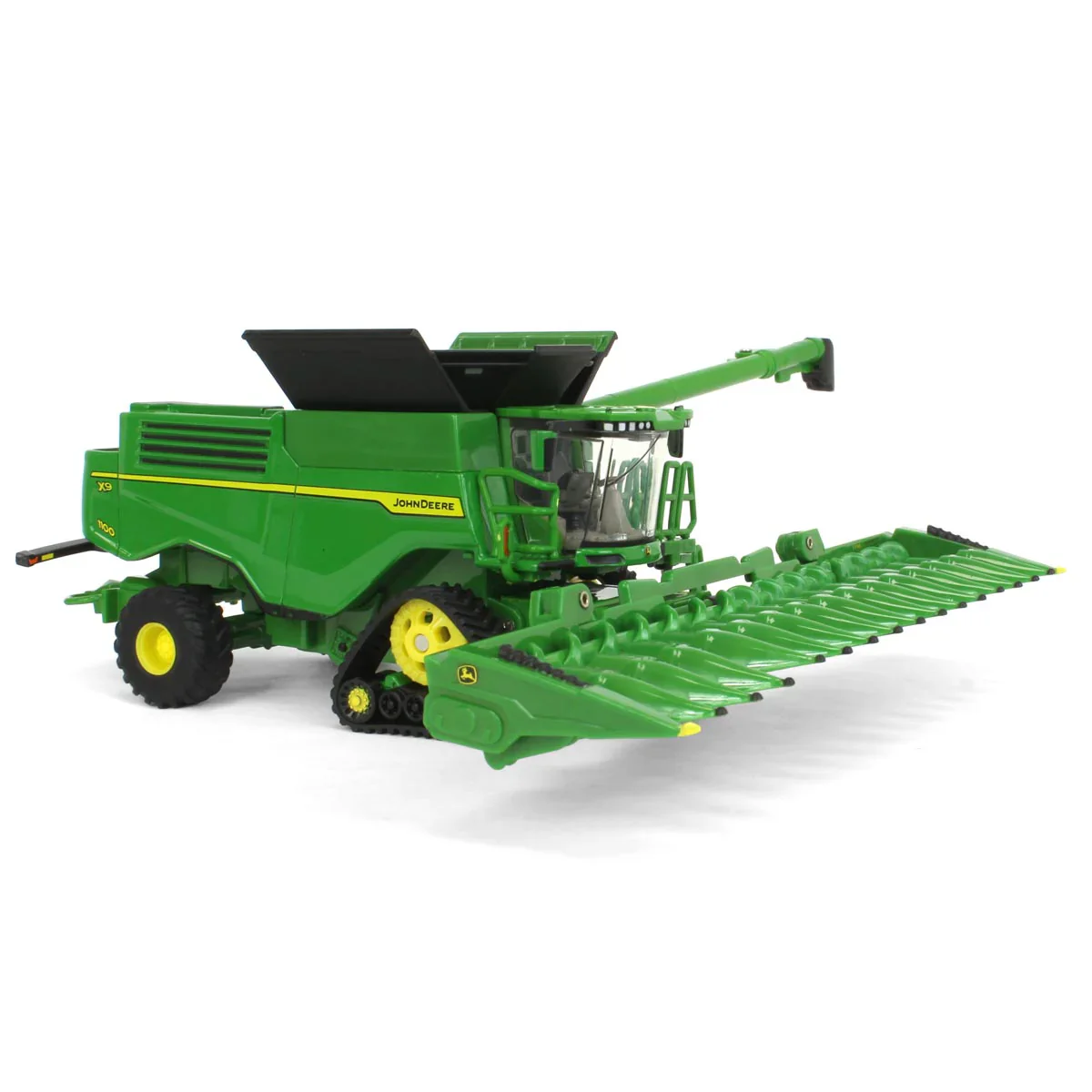 John Deere X9 1100 Combine w/ Front Tracks and Draper & Corn Heads (Prestige Collection) Diecast 1:64 Scale Model - ERTL 45747 - Image 9