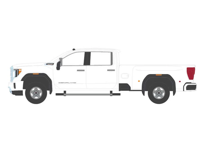 48 PACK 2022 GMC Sierra 3500 Denali Dually - WHITE FROST (2nd Edition) Diecast 1:64 Scale Model - Karson Diecast Co. 51678B - Image 7
