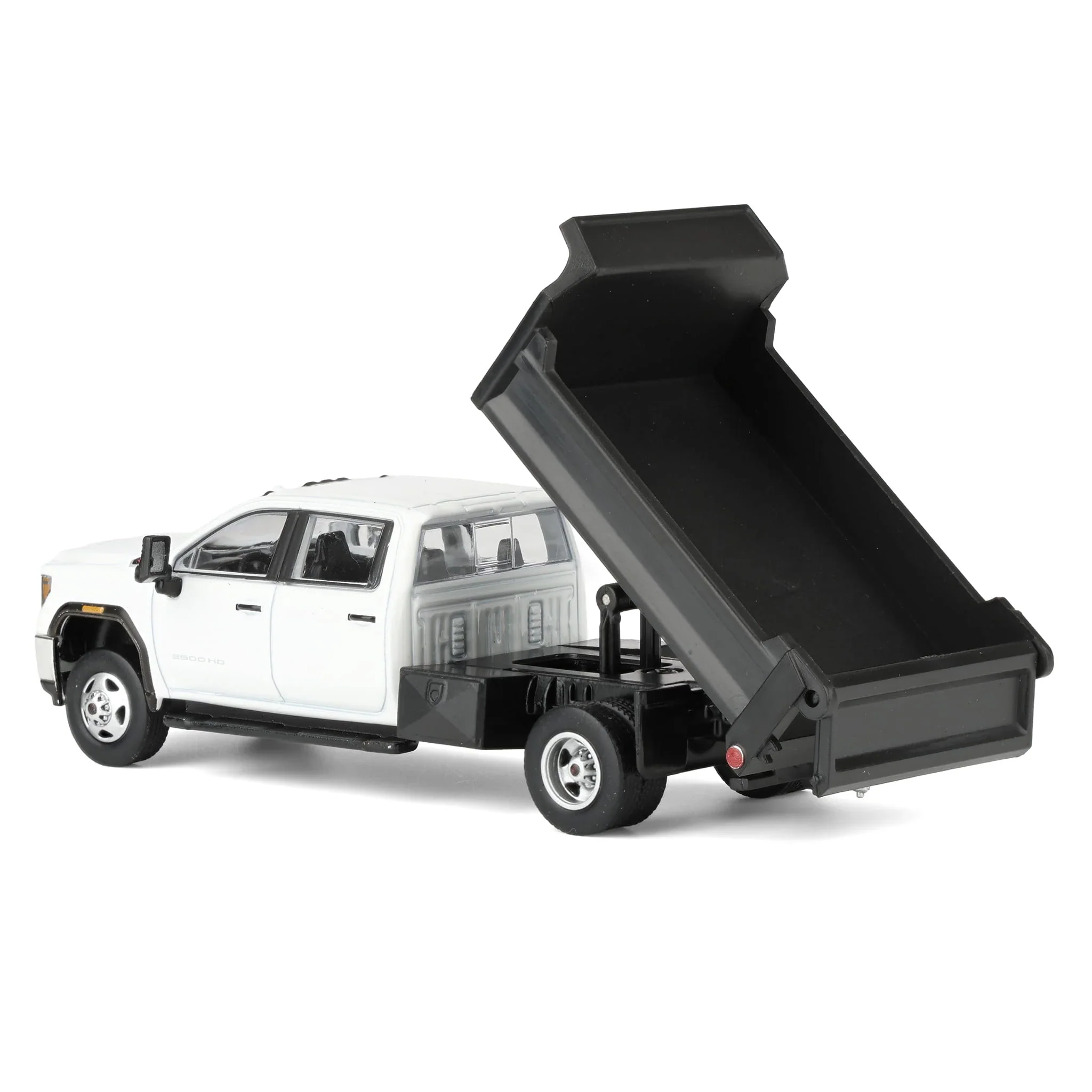 2022 GMC Sierra 3500HD w/ Dump Bed - Summit White Diecast 1:64 Scale Model - Karson Diecast Co. 51563A - Image 2