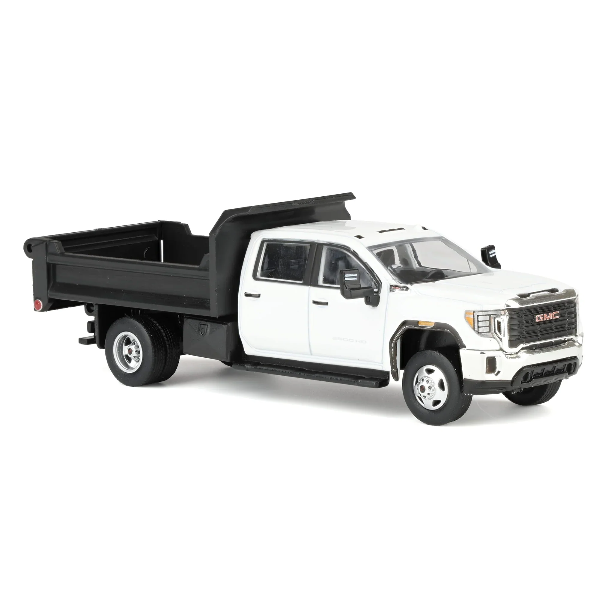 2022 GMC Sierra 3500HD w/ Dump Bed - Summit White Diecast 1:64 Scale Model - Karson Diecast Co. 51563A - Image 3