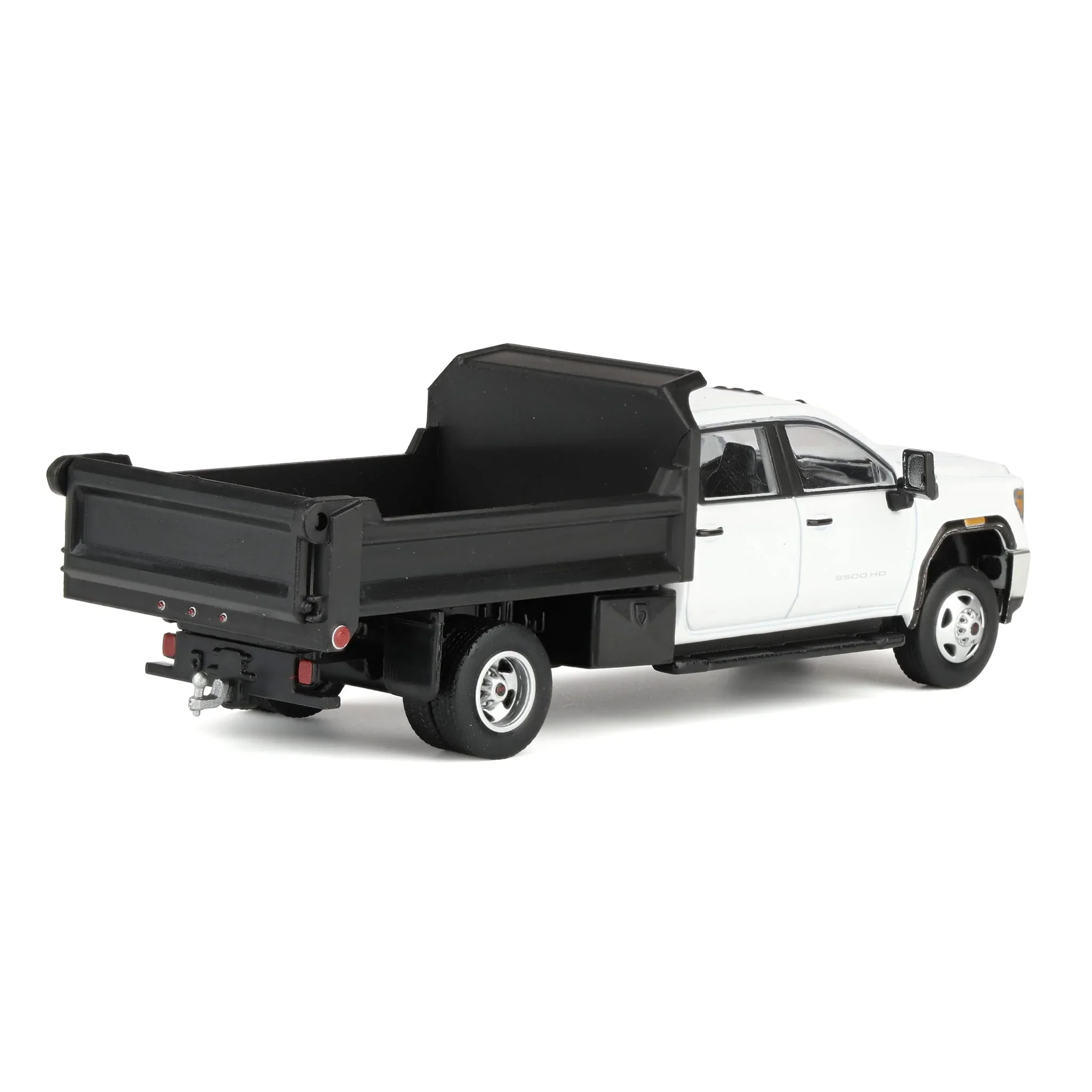 2022 GMC Sierra 3500HD w/ Dump Bed - Summit White Diecast 1:64 Scale Model - Karson Diecast Co. 51563A - Image 4