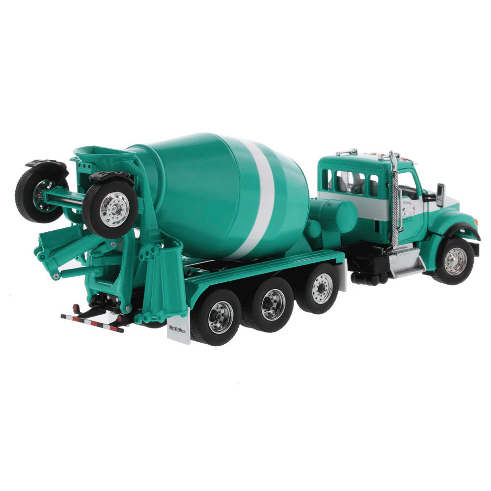 Kenworth T880S Tandem w/ Pusher & Tag Axle & McNeilus Bridgemaster Mixer - (Transport Series) 1:50 Scale Model - Diecast Masters 64400 - Image 3