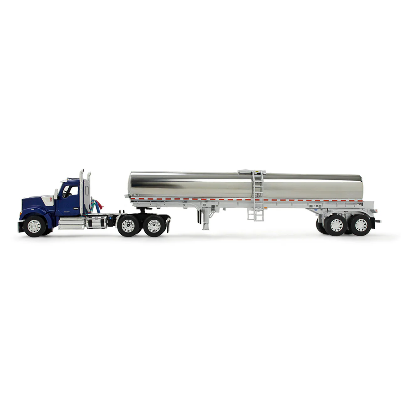 Kenworth W990 Day Cab w/ Walker Food Grade Tank Trailer - Viper Blue Diecast 1:64 Scale Model - DCP 60-2094 - Image 2