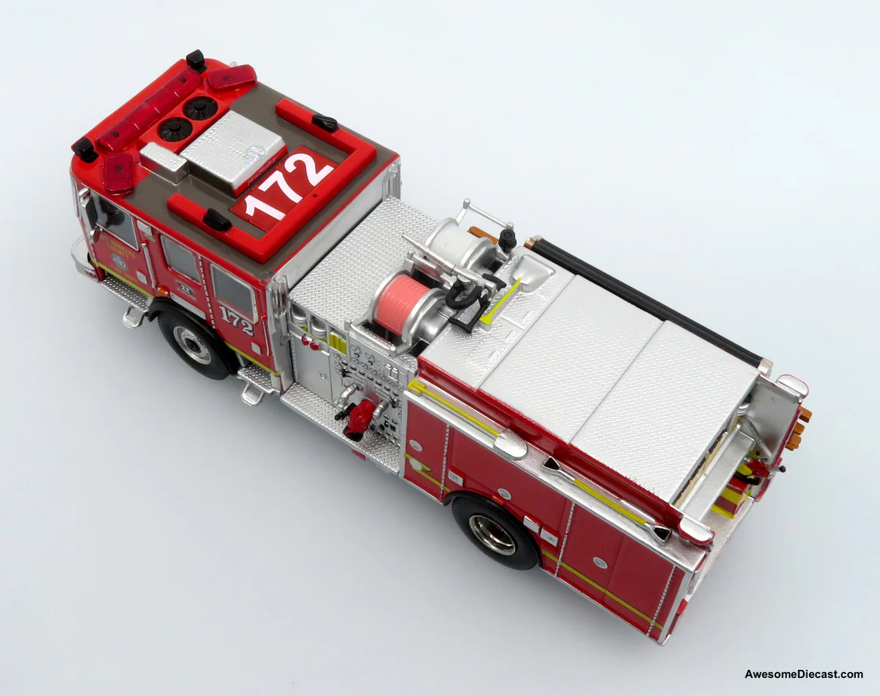 KME Predator Fire Engine: LACFD - Engine 172 Diecast 1:64 Scale Model - Iconic Replicas 64-0457 - Image 6