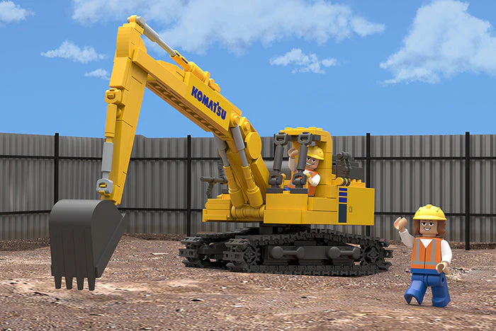Komatsu Excavator Building Blocks Set - First Gear 90-0552 - Image 3