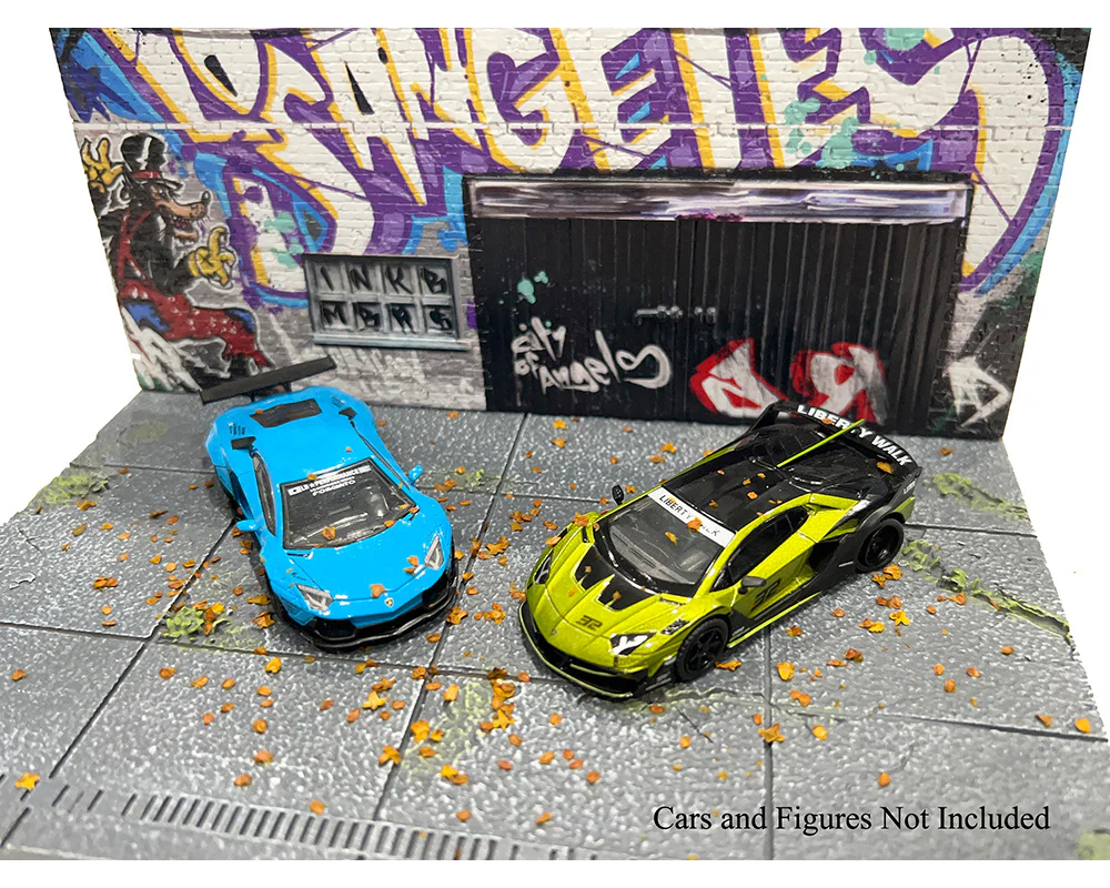 LA Street Art Diorama Graffiti 1:64 Scale Model - American Diorama AD2424 - Image 3