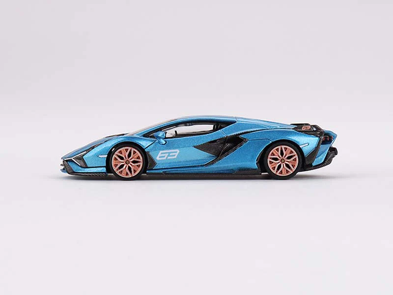 Lamborghini Sián FKP 37 Blu Aegir - MiJo Exclusive (Mini GT) Diecast 1:64 Scale Model - TSM MGT00573 - Image 3