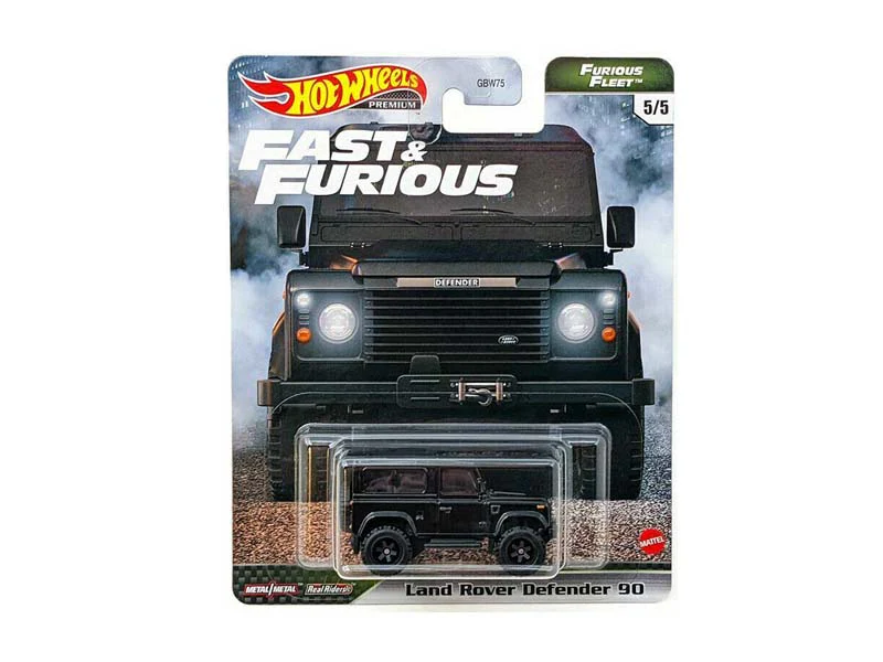 Land Rover Defender 90 "Furious Fleet" 2021 Premium (N) Case Diecast 1:64 Scale Model Car - Hot Wheels GBW75-956N