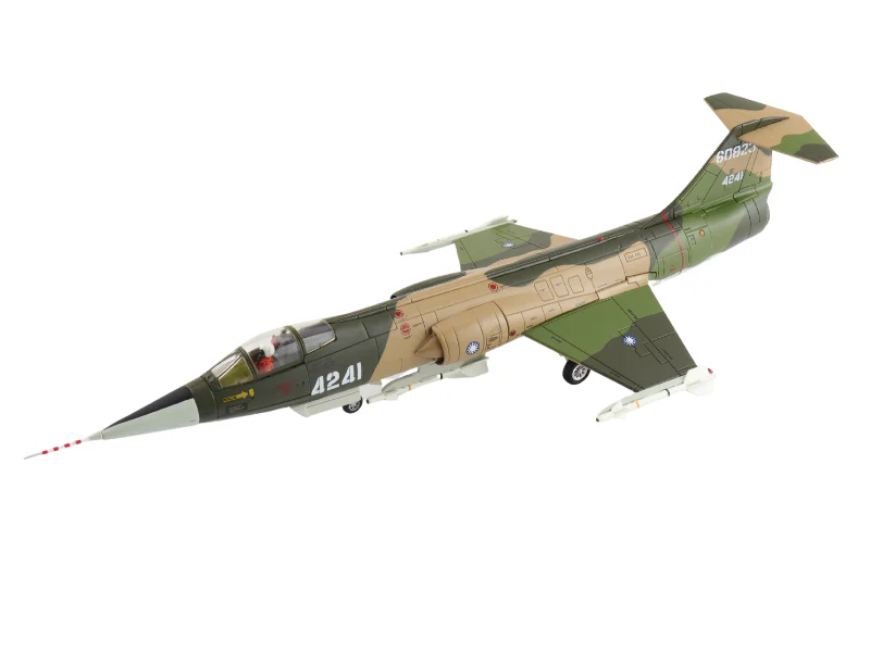 Lockheed F-104A (Alishan 6 Project) 4241, 41st TFS, ROCAF, 1970 Diecast 1:72 Scale Model - Hobby Master HA1076