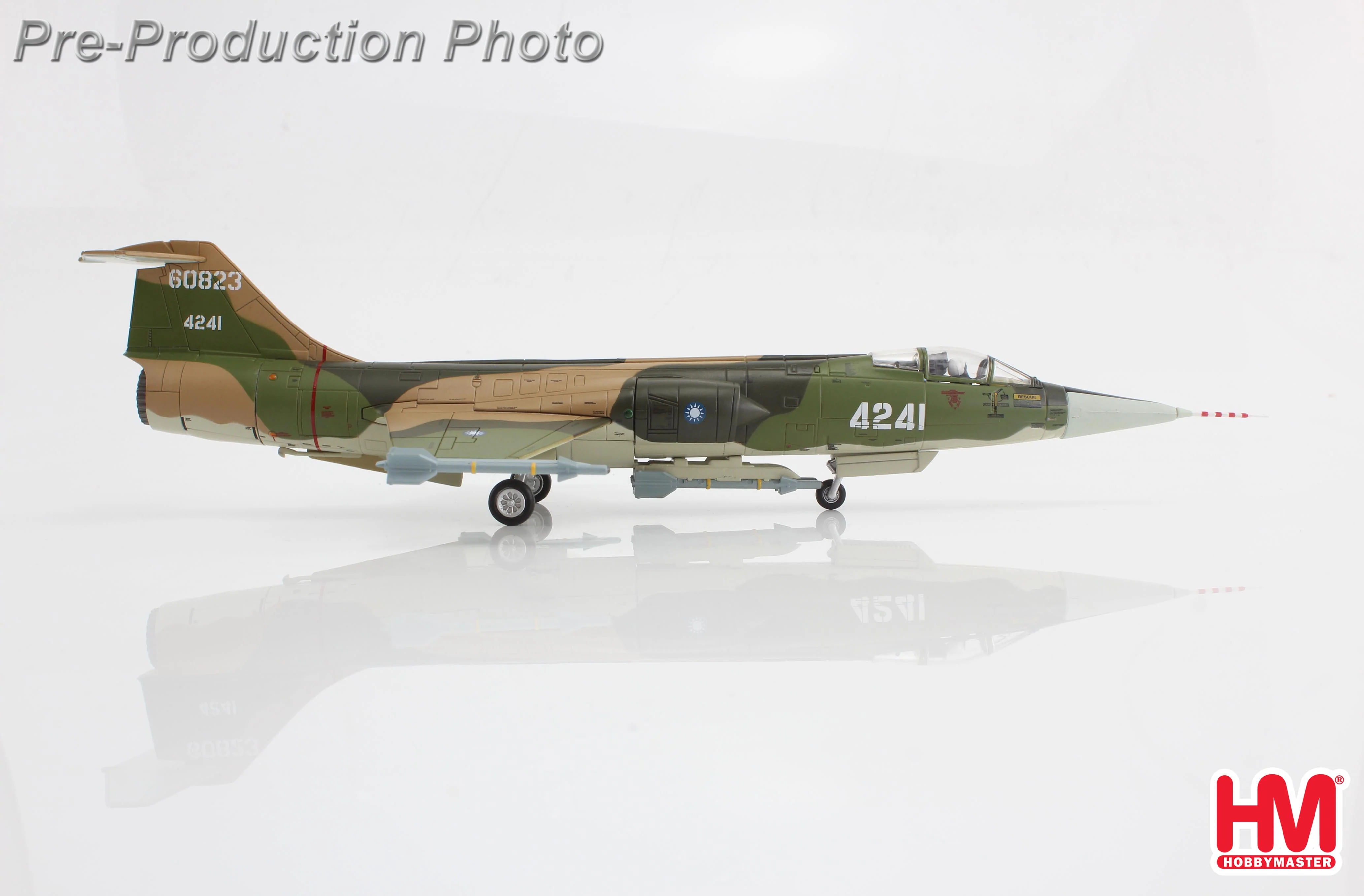 Lockheed F-104A (Alishan 6 Project) 4241, 41st TFS, ROCAF, 1970 Diecast 1:72 Scale Model - Hobby Master HA1076 - Image 7