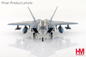 Lockheed Martin F-22 Sea Camouflage 37-8322, 3rd SQ JASDF (pseudo scheme) (w/ 8 x AAM-3 under the wings) Diecast 1:72 Scale Model - Hobby Master HA2830 - Image 6