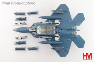 Lockheed Martin F-22 Sea Camouflage 37-8322, 3rd SQ JASDF (pseudo scheme) (w/ 8 x AAM-3 under the wings) Diecast 1:72 Scale Model - Hobby Master HA2830 - Image 8