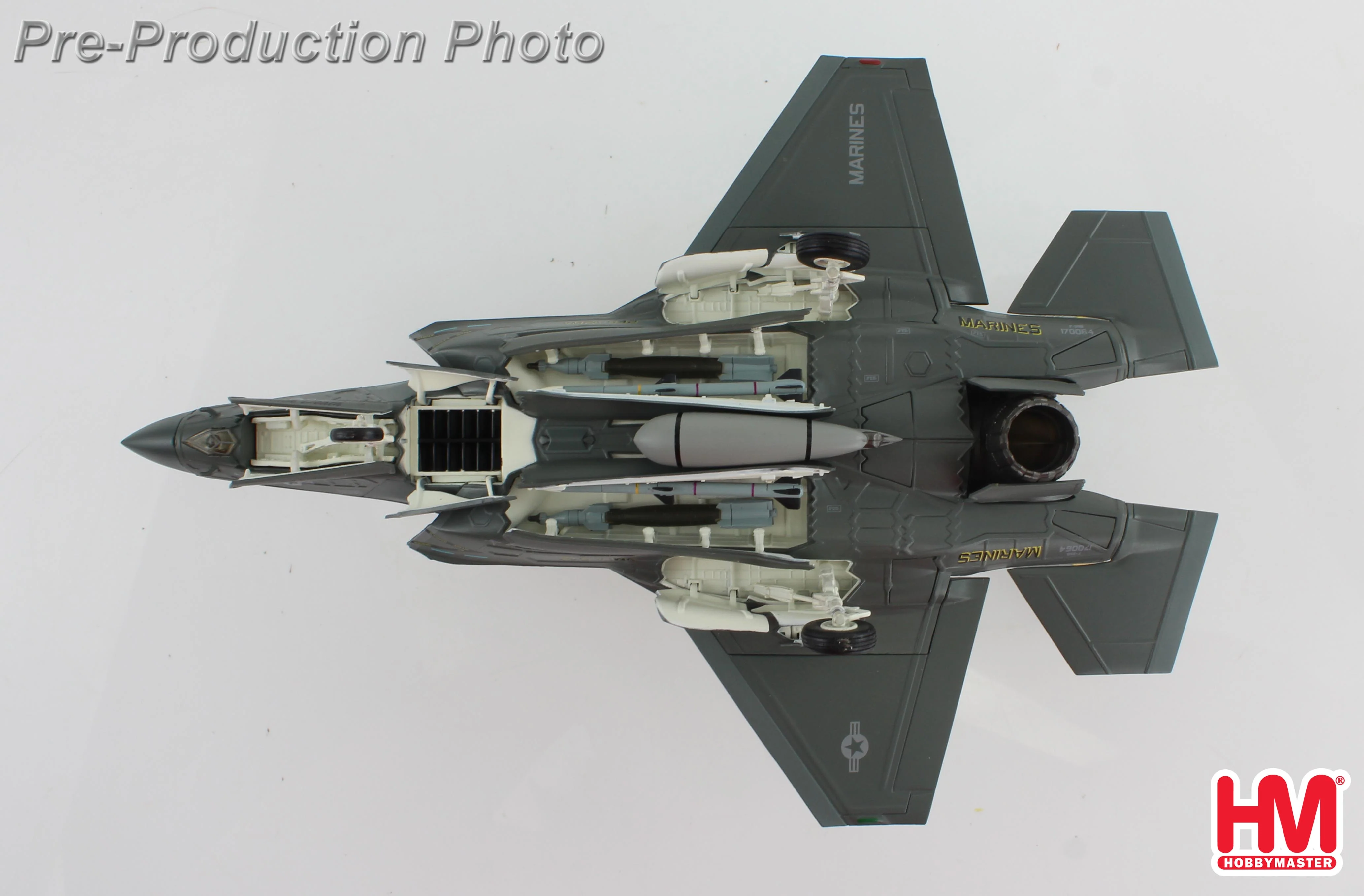 Lockheed Martin F-35B (Black Death) 170064 VMFA-542 (Tigers) MCAS Cherry Point 2023 Diecast 1:72 Scale Model - Hobby Master HA4622 - Image 6