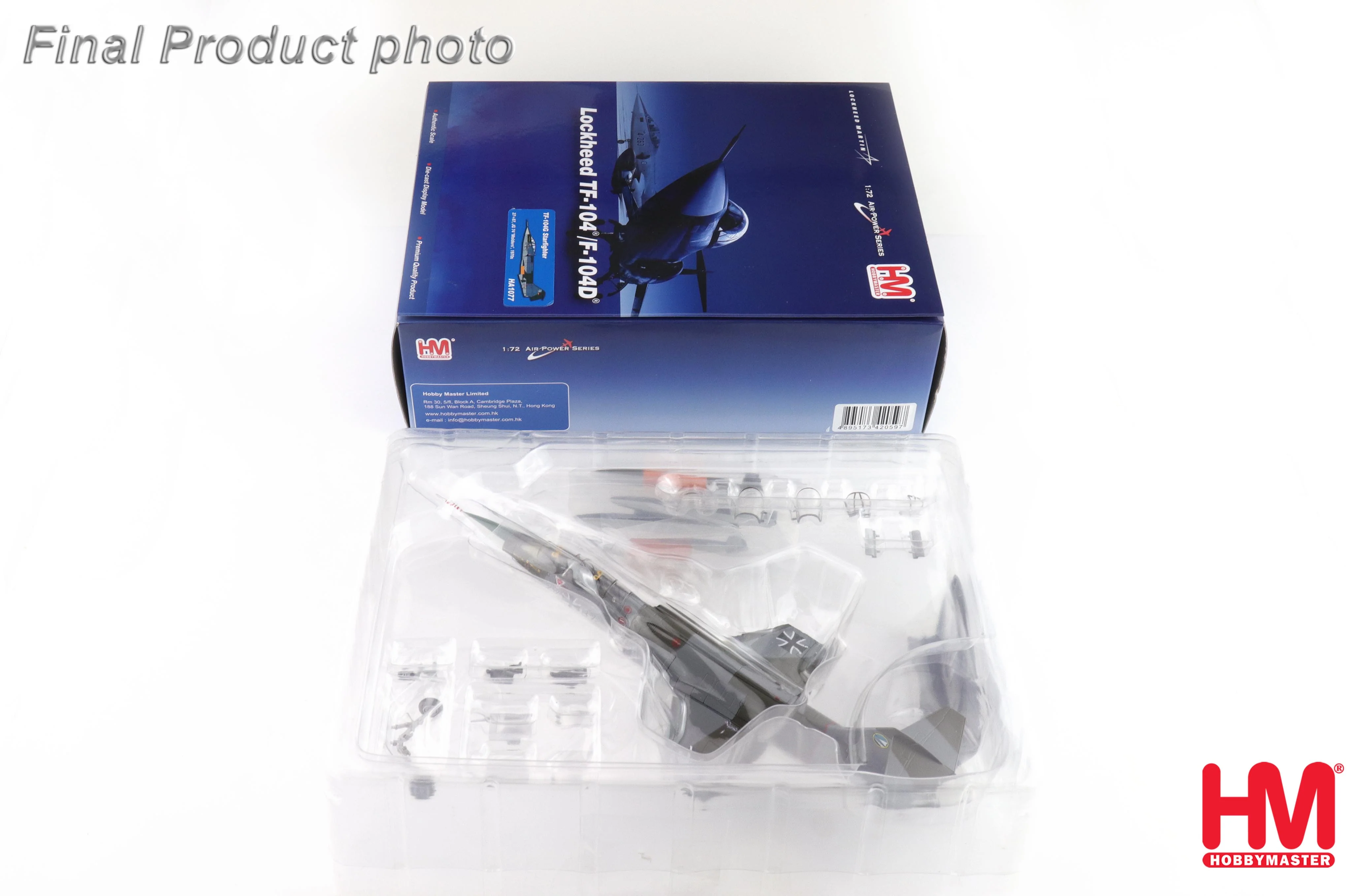 Lockheed TF-104G Starfighter 27+87, JG 74 (Molders) 1970s Diecast 1:72 Scale Model - Hobby Master HA1077 - Image 8