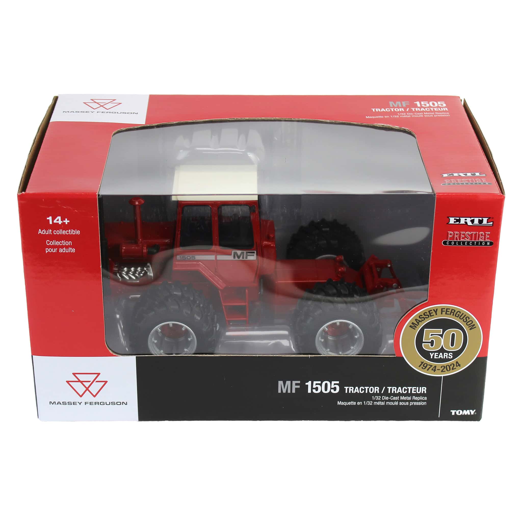 Massey Ferguson 1505 - 50th Anniversary Edition (Prestige Collection) Diecast 1:32 Scale Model - ERTL 47559 - Image 6
