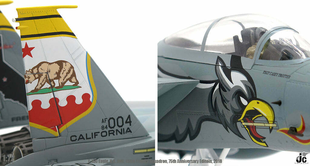 McDonnell Douglas F-15C Eagle USAF ANG 194th Fighter Squadron Diecast 1:72 Scale Model - JC Wings JCW-72-F15-013 - Image 6