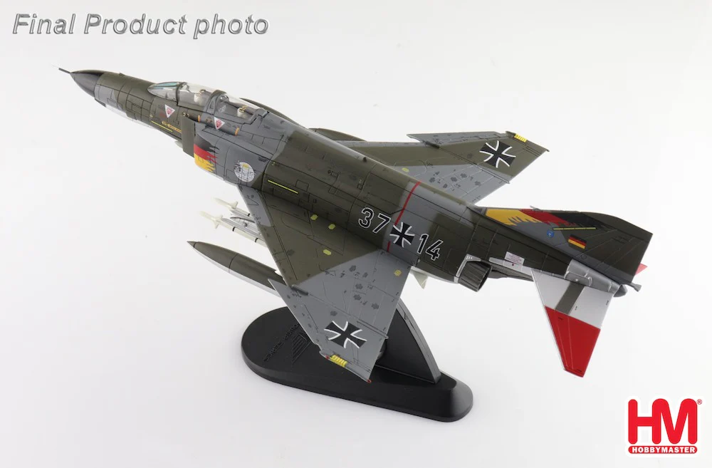 McDonnell Douglas F-4F Phantom 50 Years of Phantom 37+14 Luftwaffe 2008 Diecast 1:72 Scale Model - Hobby Master HA19099 - Image 5