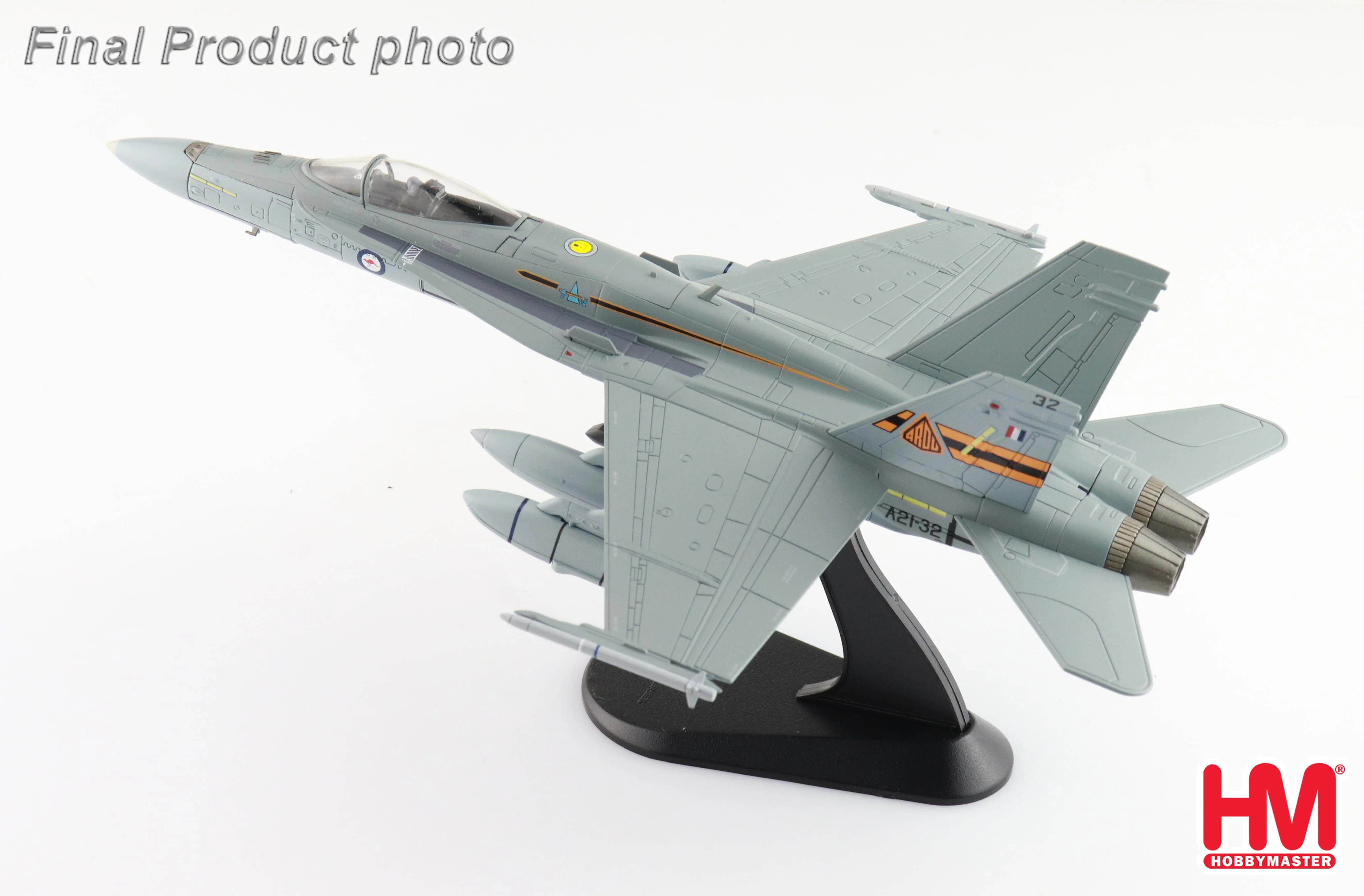 McDonnell Douglas F/A-18A Hornet (ARDU) A21-32 RAAF Diecast 1:72 Scale Model - Hobby Master HA3584 - Image 2