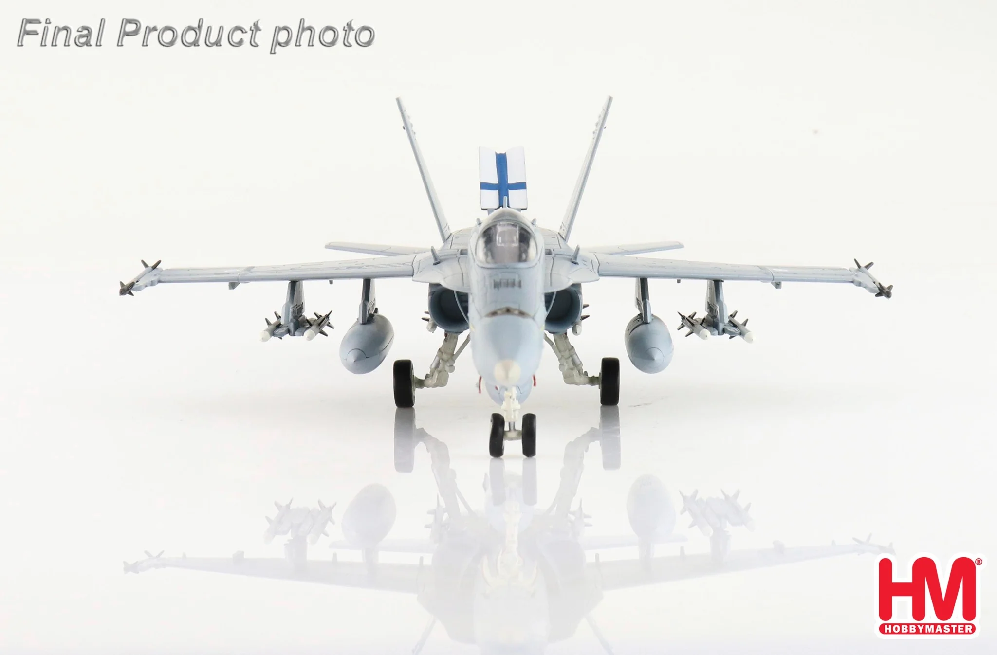 McDonnell-Douglas F/A-18C Finnish Ari Force RIAT 2023 HN-411 Finnish Air Force RAF Fairford Diecast 1:72 Scale Model - Hobby Master HA3582 - Image 7