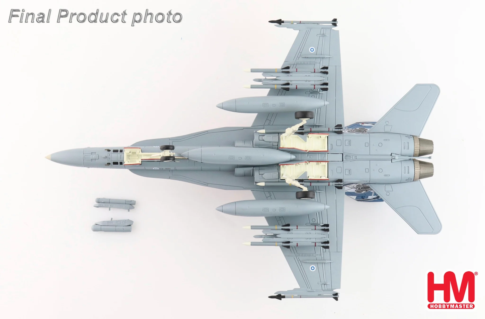 McDonnell-Douglas F/A-18C Finnish Ari Force RIAT 2023 HN-411 Finnish Air Force RAF Fairford Diecast 1:72 Scale Model - Hobby Master HA3582 - Image 8