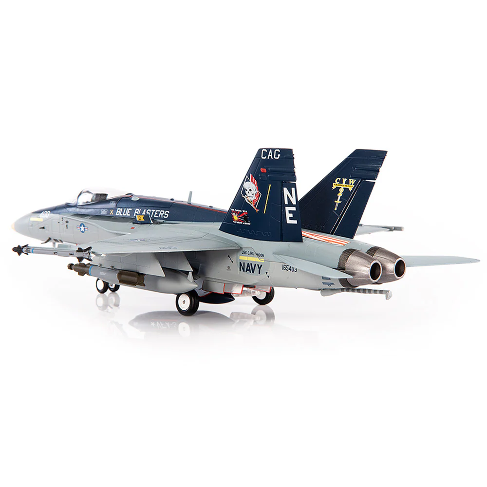 McDonnell Douglas F/A-18C Hornet U.S. NAVY VFA-34 Blue Blasters The Last Cruise Diecast 1:72 Scale Model - JC Wings JCW-72-F18-018 - Image 4