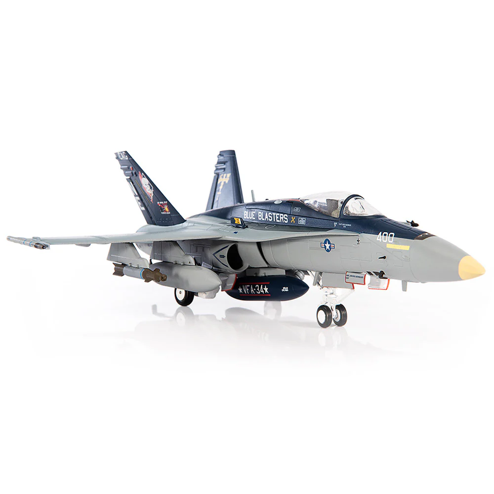 McDonnell Douglas F/A-18C Hornet U.S. NAVY VFA-34 Blue Blasters The Last Cruise Diecast 1:72 Scale Model - JC Wings JCW-72-F18-018 - Image 5