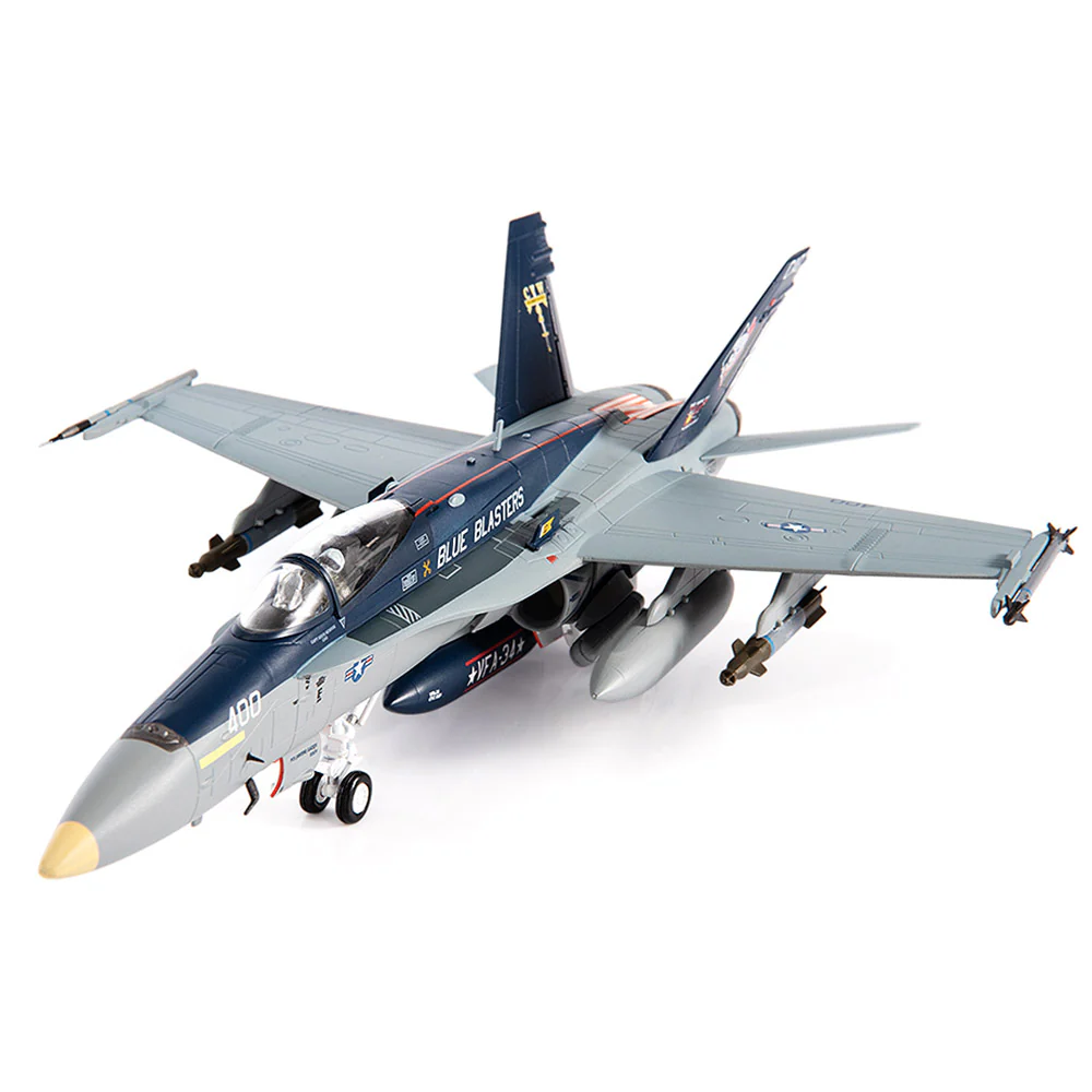 McDonnell Douglas F/A-18C Hornet U.S. NAVY VFA-34 Blue Blasters The Last Cruise Diecast 1:72 Scale Model - JC Wings JCW-72-F18-018 - Image 6
