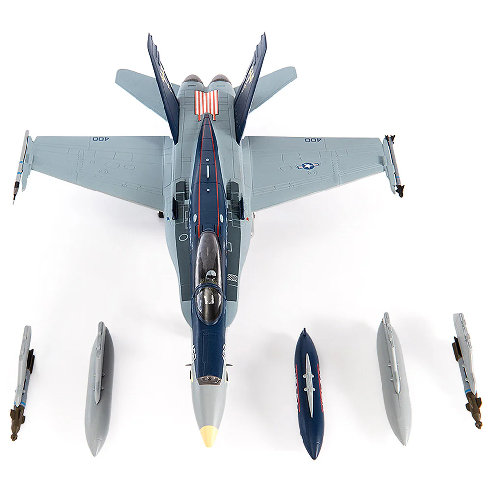 McDonnell Douglas F/A-18C Hornet U.S. NAVY VFA-34 Blue Blasters The Last Cruise Diecast 1:72 Scale Model - JC Wings JCW-72-F18-018 - Image 8