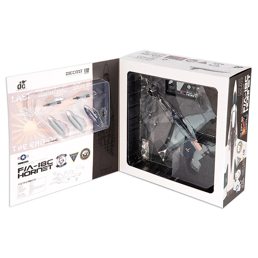 McDonnell Douglas F/A-18C Hornet U.S. NAVY VFA-34 Blue Blasters The Last Cruise Diecast 1:72 Scale Model - JC Wings JCW-72-F18-018 - Image 9
