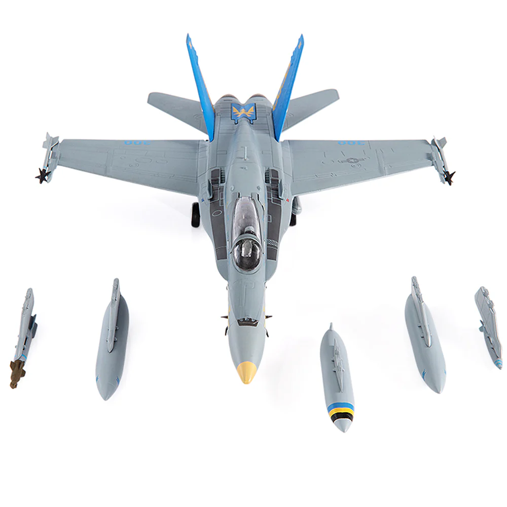 McDonnell Douglas F/A-18C Hornet U.S. NAVY VFA-82 Marauders Diecast 1:72 Scale Model - JC Wings JCW-72-F18-014 - Image 6