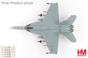 McDonnell Douglas F/A-18E - Dagger Team (w/decals for 01, 105, 410 airplanes) Diecast 1:72 Scale Model - Hobby Masters HA5140B - Image 7
