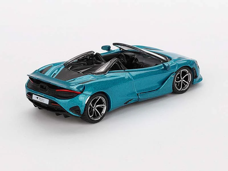 McLaren 750S Spider Belize Blue LHD (Mini GT) Diecast 1:64 Scale Model - TSM MGT00812 - Image 2