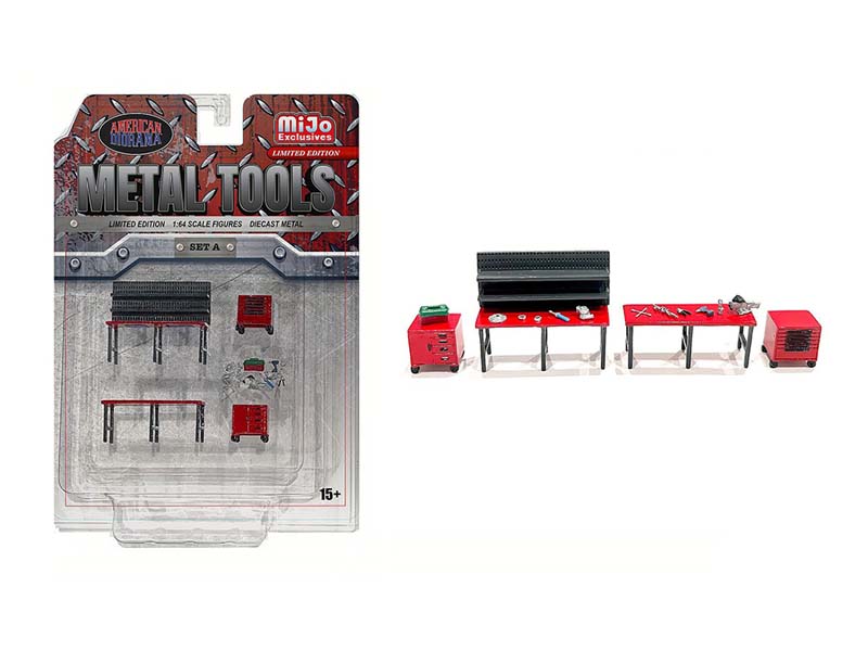 Metal Tools Figure Set (MiJo Exclusive) Diecast 1:64 Scale Model - American Diorama AD2409